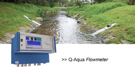 Discharge measurement in surface water, short distances